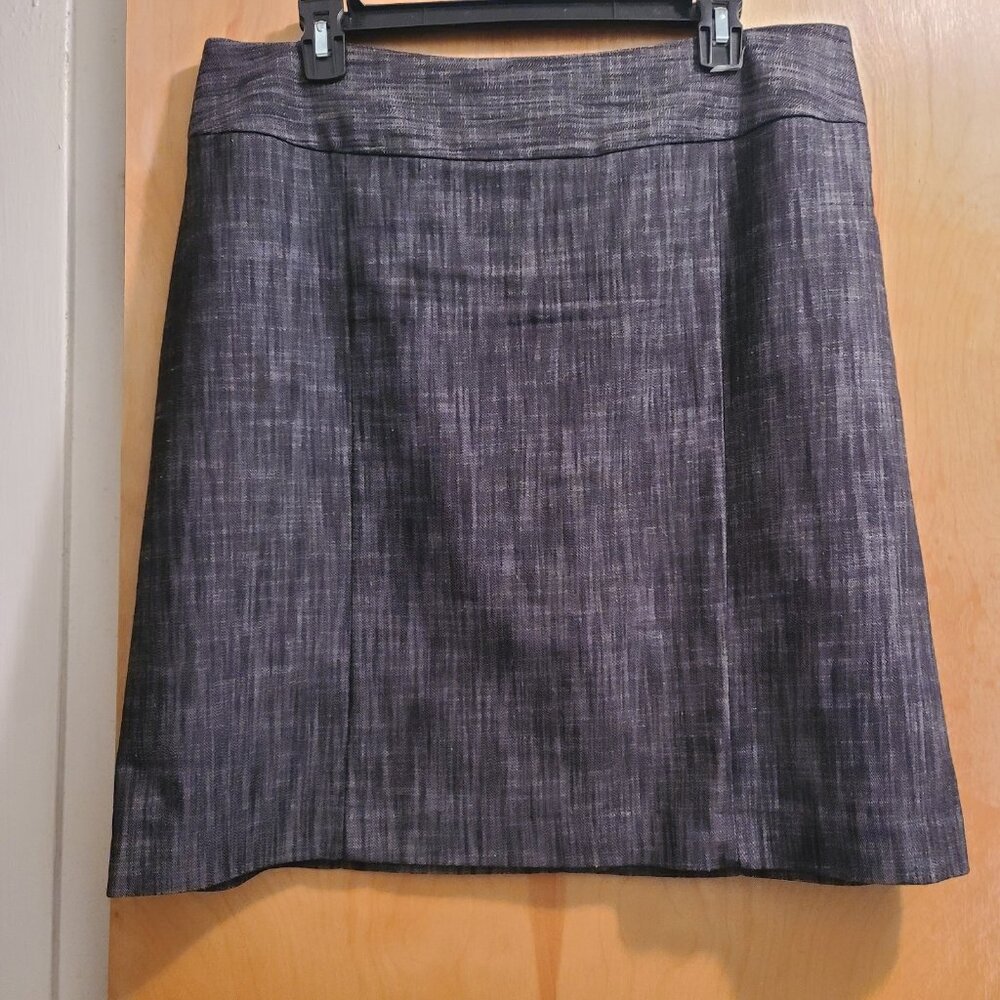 Vintage Dressbarn Black And Grey Skirt Size 14P